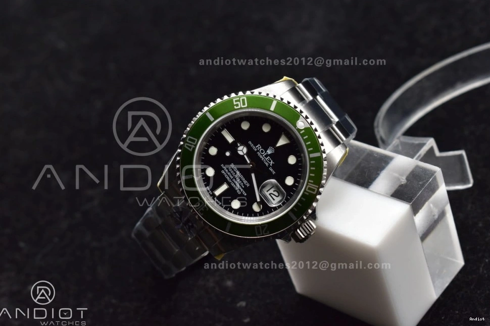 Green LV V2 Submariner Steel Bracelet Best ARF1:1 Edition SH3135 16610 SS on 904L 0124